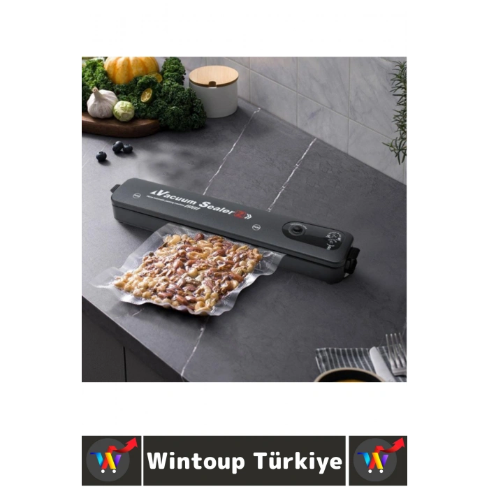 Premium Mutfak Et Sebze Meyve Balık Tek Tuş Kolay Kullanım Otomatik Ev Tipi Gıda Vakumlama Makinesi