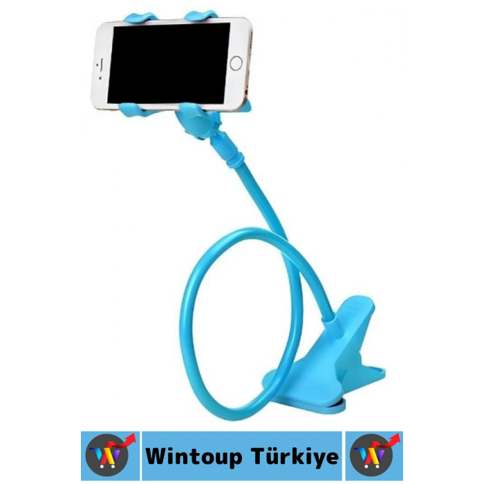 Dayanıklı Spiral Gövdeli Güçlü Güvenli Tutuş Oynar Başlıklı Çok Şık Estetik Akrobat Telefon Tutucu