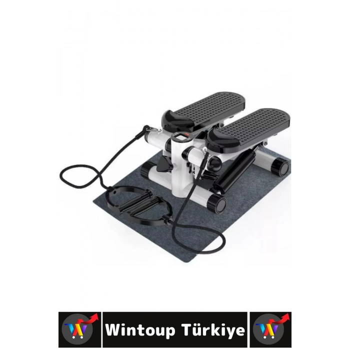 Premium Tüm Vücut Bacak Kalça Basen Kol Omuz Dijital Ekranlı Direnç Lastikli Mini Egzersiz Aleti