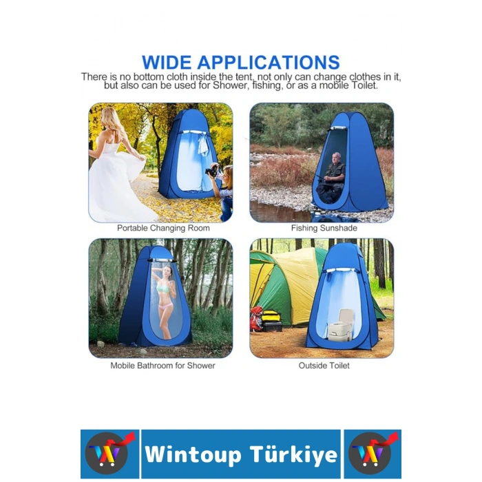 Outdoor Piknik Balıkçılık Duş Tuvalet Gizlilik Pratik Taşıma Çantalı Otomatik Kamp Giyinme Çadırı