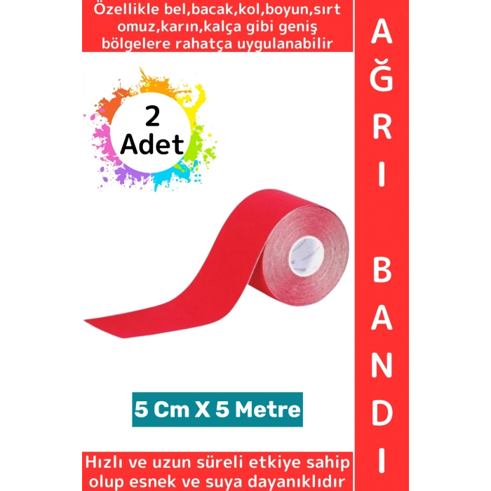 #AğrıBandı Uzun Süreli Hızlı Etki Kas Bel Bacak Kol Boyun Sırt Omuz Karın Kalça Isı Bandı İkili Set