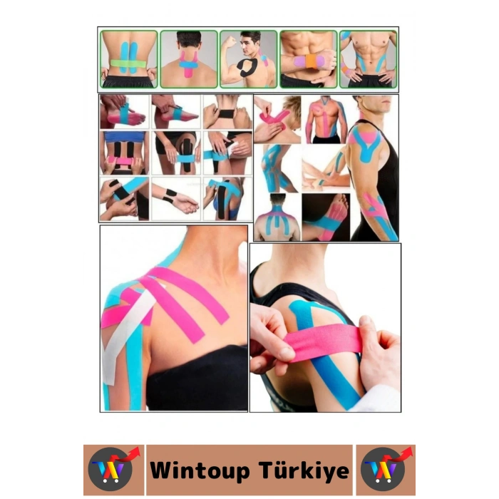 #AğrıBandı Hızlı Uzun Süre Etkili Kas Bel Bacak Kol Boyun Sırt Omuz Karın Kalça Ten Isı Bandı 2 Adet