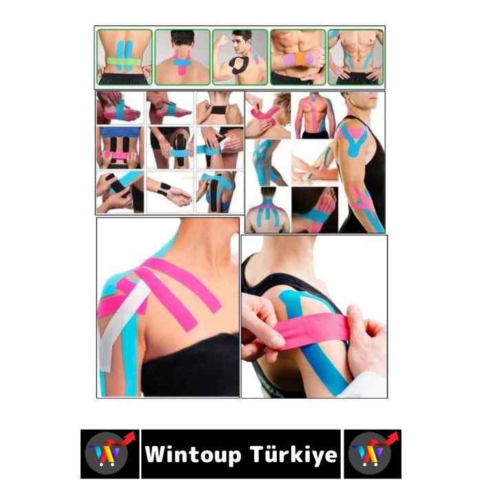 #AğrıBandı Hızlı Uzun Süre Etkili Kas Bel Bacak Kol Boyun Sırt Omuz Karın Kalça Isı Bandı İkili Set