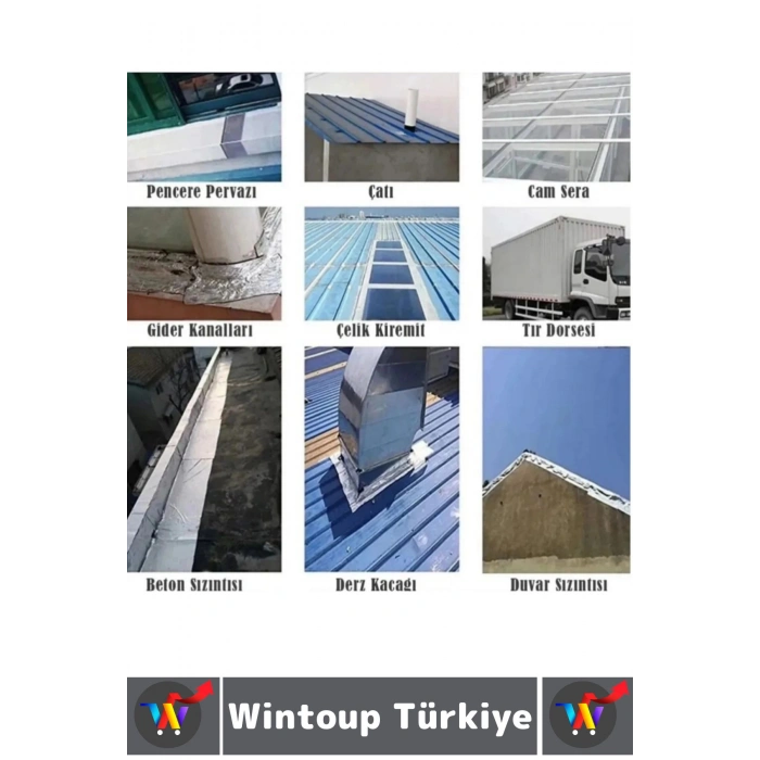 #TamirBandı Suya Neme Küfe Toza Dayanıklı Çok Amaçlı Montaj Onarım Bantı 48 mm x 10 Metre Üçlü SET