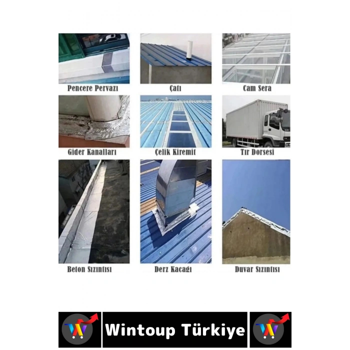 #TamirBandı Suya Neme Küfe Toza Dayanıklı Çok Amaçlı Montaj Onarım Bantı 48 mm x 10 Metre Dörtlü SET