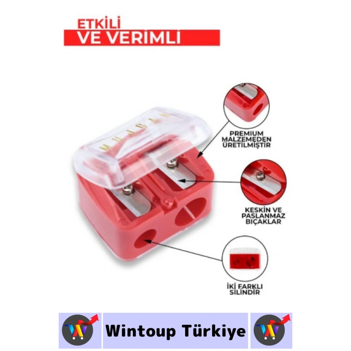 #MakyajKalemtıraş Kompakt Paslanmaz Çelik Bıçak Çift Gözlü Dudak Göz Kaş Kalemi Kozmetik Kalemtıraşı