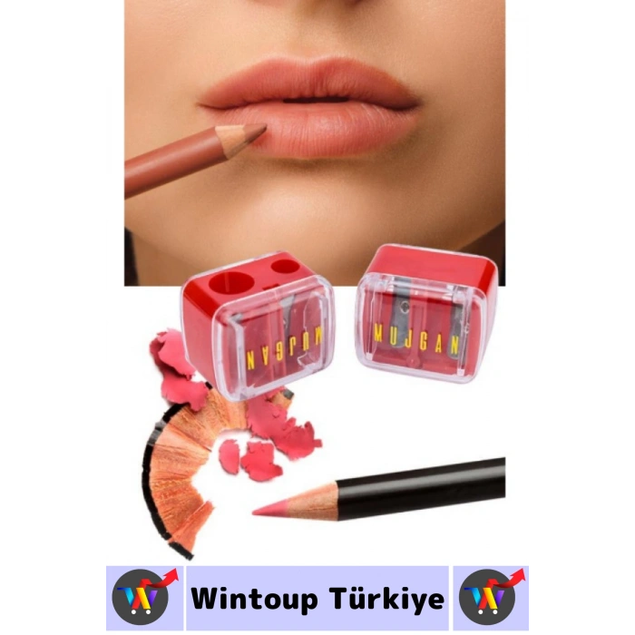 #MakyajKalemtıraş Kompakt Paslanmaz Çelik Bıçak Çift Gözlü Dudak Göz Kaş Kalemi Kozmetik Kalemtıraşı