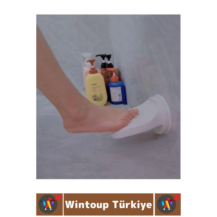 #BanyoAksesuar Yaşlı Sağlık Sorunu Tıraş Bakımı Kaydırmaz Pedallı Dayanıklı Şık Duş Ayak Dayanağı