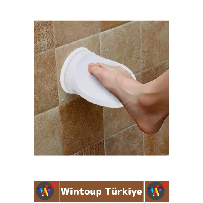 #BanyoAksesuar Yaşlı Sağlık Sorunu Tıraş Bakımı Kaydırmaz Pedallı Dayanıklı Şık Duş Ayak Dayanağı