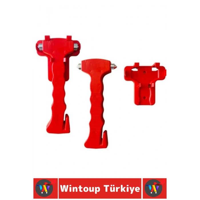 #İmdatÇekici Trafik Oto İlk Yardım Çantası Çok Fonksitonlu Cam Kırıcı Entegre Kemer Kesici 2 in 1