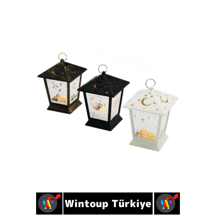 #LedIşık Ramazan Masa Süsleme Hediyelik Dekoratif Osmanlı İslami Çok Şık Kare Kubbe Pilli LED Lamba