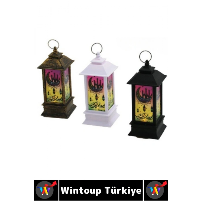#LedLamba Ramazan Masa Raf Süsleme Hediye Dekoratif Osmanlı İslam Çok Şık Kare Kubbe Pilli LED Işık