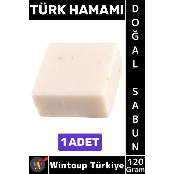 #KatıSabun %100 Doğal Bitkisel El Yüz Saç Vücut Cilt İçin Organik Türk Hamamı Sabunu 120 Gram