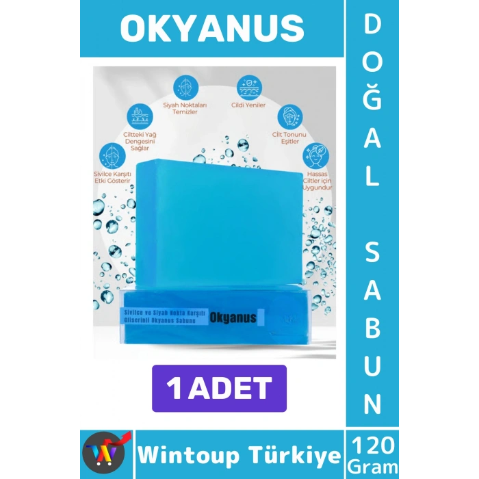#KatıSabun %100 Doğal Bitkisel El Yüz Saç Vücut Cilt İçin Organik Okyanus Sabunu 120 Gram