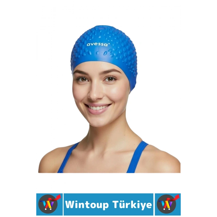 #Bone Esnek Yumuşak Silikon Havuz Deniz Yüzme Kulağa Su Geçirmez Büyük Beden Saç Bonesi 2 Adet