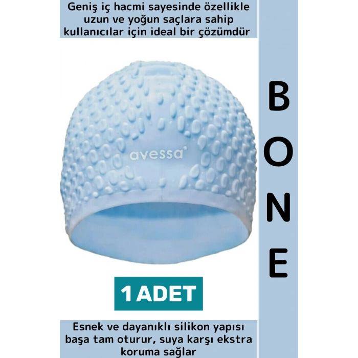 #Bone Su Sızdırmaz Esnek Yumuşak Silikon Havuz Deniz Yüzme Kulağa Su Geçirmez Büyük Beden Saç Bonesi