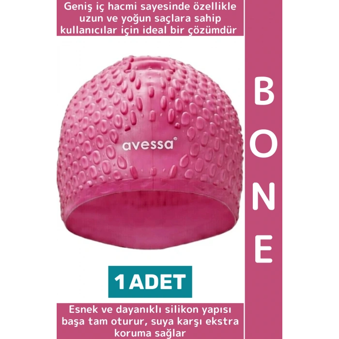 #Bone Su Sızdırmaz Esnek Yumuşak Silikon Havuz Deniz Yüzme Kulağa Su Geçirmez Büyük Beden Saç Bonesi