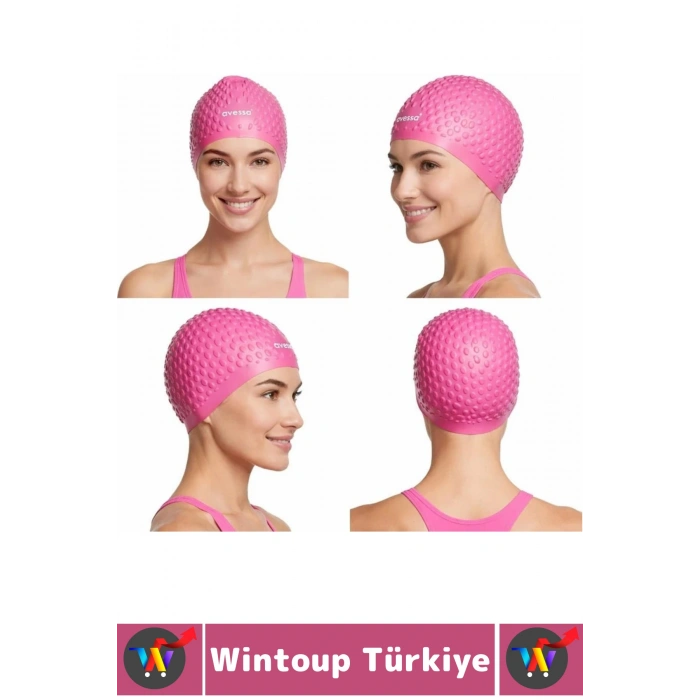 #Bone Su Sızdırmaz Esnek Yumuşak Silikon Havuz Deniz Yüzme Kulağa Su Geçirmez Büyük Beden Saç Bonesi