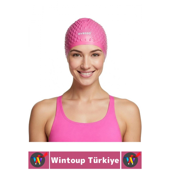 #Bone Su Sızdırmaz Esnek Yumuşak Silikon Havuz Deniz Yüzme Kulağa Su Geçirmez Büyük Beden Saç Bonesi