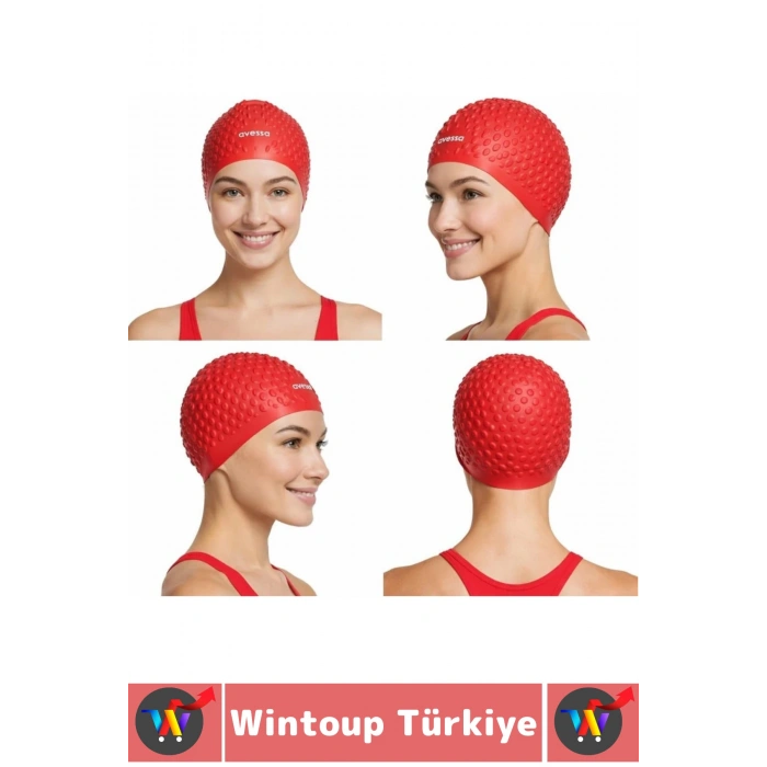 #Bone Su Sızdırmaz Esnek Yumuşak Silikon Havuz Deniz Yüzme Kulağa Su Geçirmez Büyük Beden Saç Bonesi