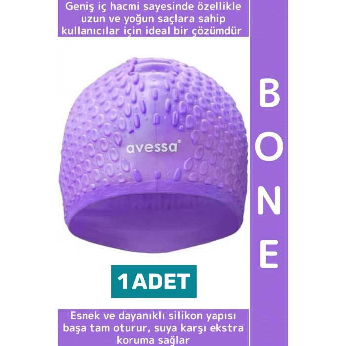 #Bone Su Sızdırmaz Esnek Yumuşak Silikon Havuz Deniz Yüzme Kulağa Su Geçirmez Büyük Beden Saç Bonesi