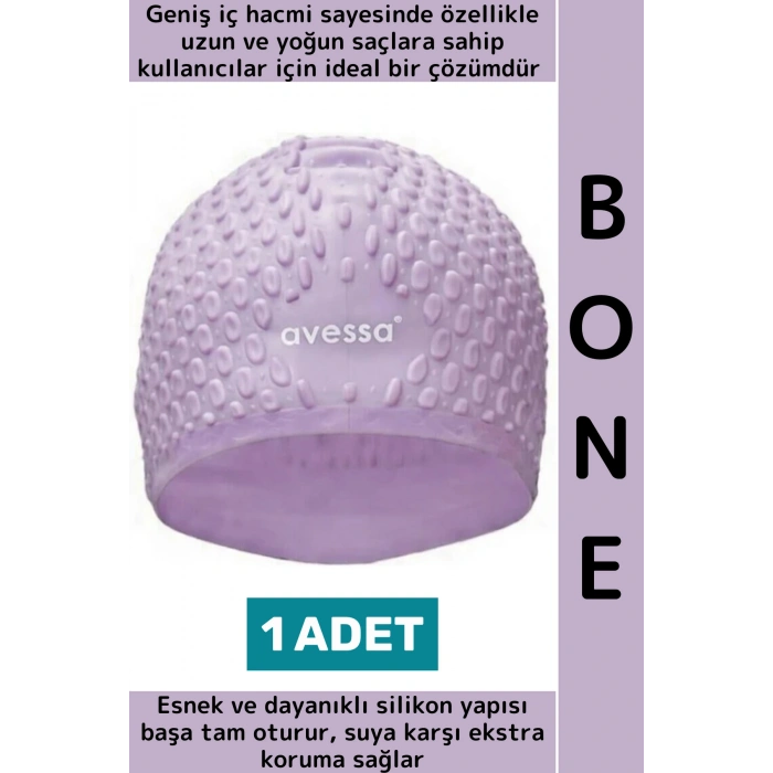 #Bone Su Sızdırmaz Esnek Yumuşak Silikon Havuz Deniz Yüzme Kulağa Su Geçirmez Büyük Beden Saç Bonesi