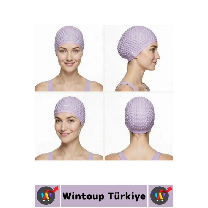 #Bone Su Sızdırmaz Esnek Yumuşak Silikon Havuz Deniz Yüzme Kulağa Su Geçirmez Büyük Beden Saç Bonesi