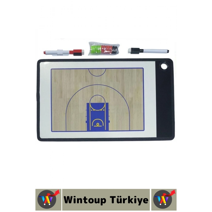 #BasketbolTaktik Profesyonel Amatör Tam Yarı Saha Çift Taraflı Mıknatıslı Basketbol Taktik Tahtası