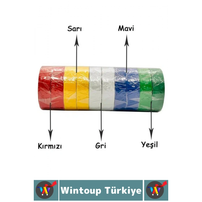#ElektrikBandı Dayanıklı PVC Kablo İzolasyon Onarım Kısa Devre Önleme Estetik Renkli Elektrik Bandı