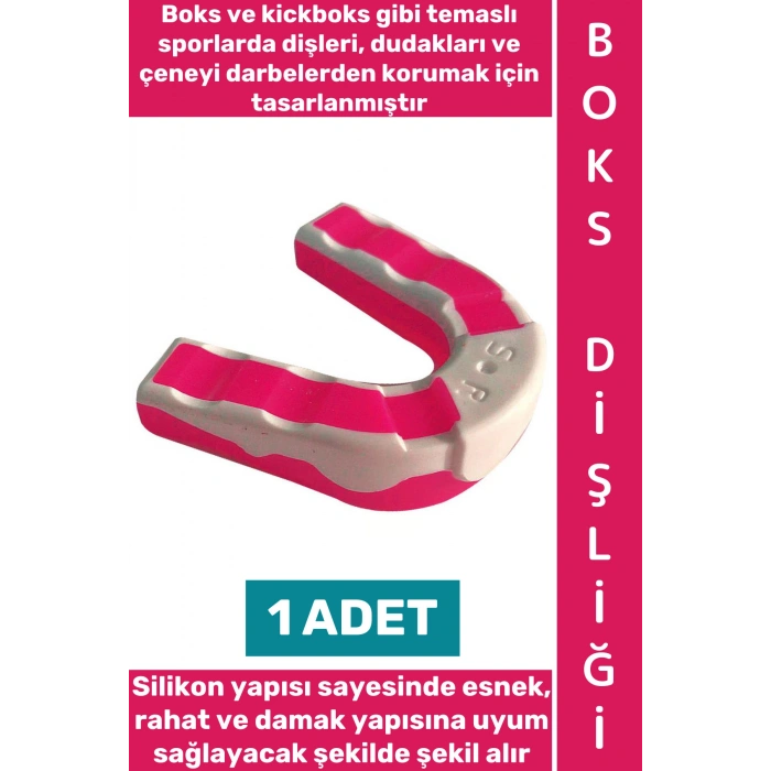 #BoksDişliği Kolay Şekil Alır Diş Dudak Çene Darbe Koruma Esnek Silikon Renkli Kickboks Boks Dişliği