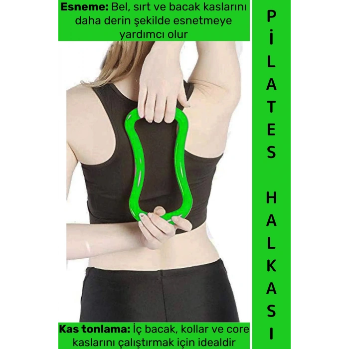 #YogaRing Ergonomik Bel Sırt Kol İç Bacak Kas Desteği Gevşetme Esneme Masaj Yoga Pilates Halkası