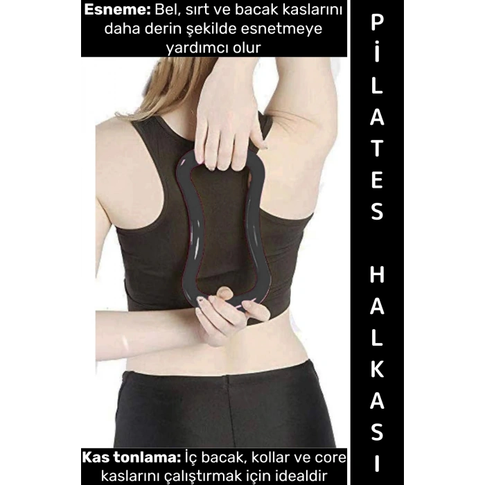 #YogaRing Ergonomik Bel Sırt Kol İç Bacak Kas Desteği Gevşetme Esneme Masaj Yoga Pilates Halkası
