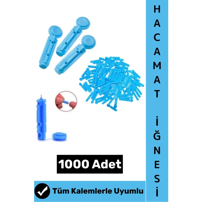 #Hacamatİğnesi Tüm Kalemlerle Uyumlu Şeker Parmak Delme Klinik Tipi Hacamat Kalemi İğnesi 1000 Adet