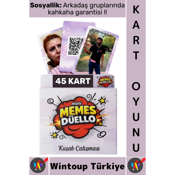 #KartOyun Arkadaş Yaratıcılık Düşünme Sosyallik Eğlence Kart Oyunu Mini Memes Düello-Kuşak Çatışması