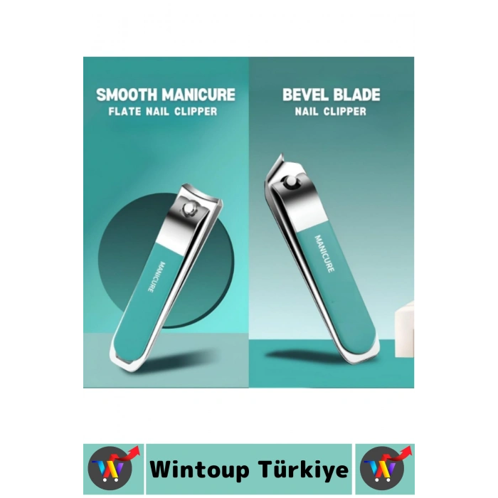 #ManikürSeti Kompakt Kadın Erkek Makas Törpü Tırnak El Bakım Şık Taşıma Çantalı Manikür Seti 8 Parça