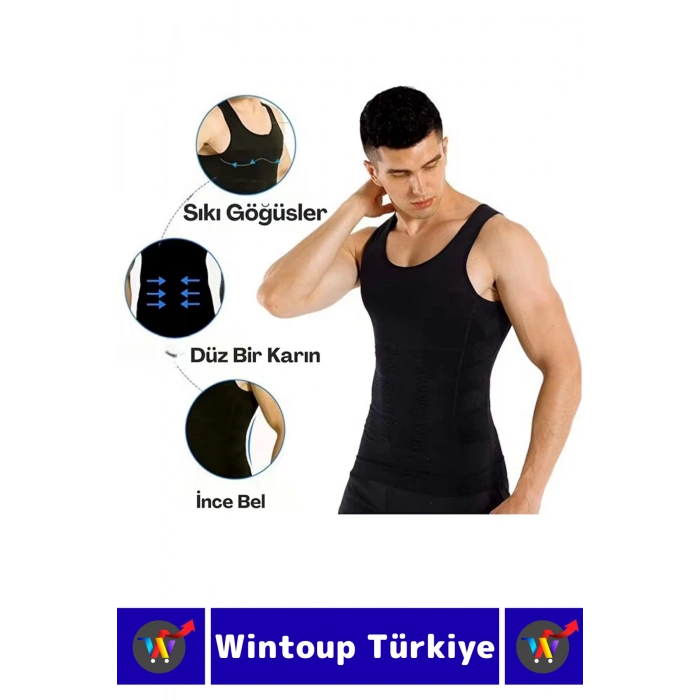 #Korse Kıyafet İçinde Belli Olmaz Dik Duruşa Yardımcı Göğüs Karın Sıkılaştıran Erkek Korse 4lü Set