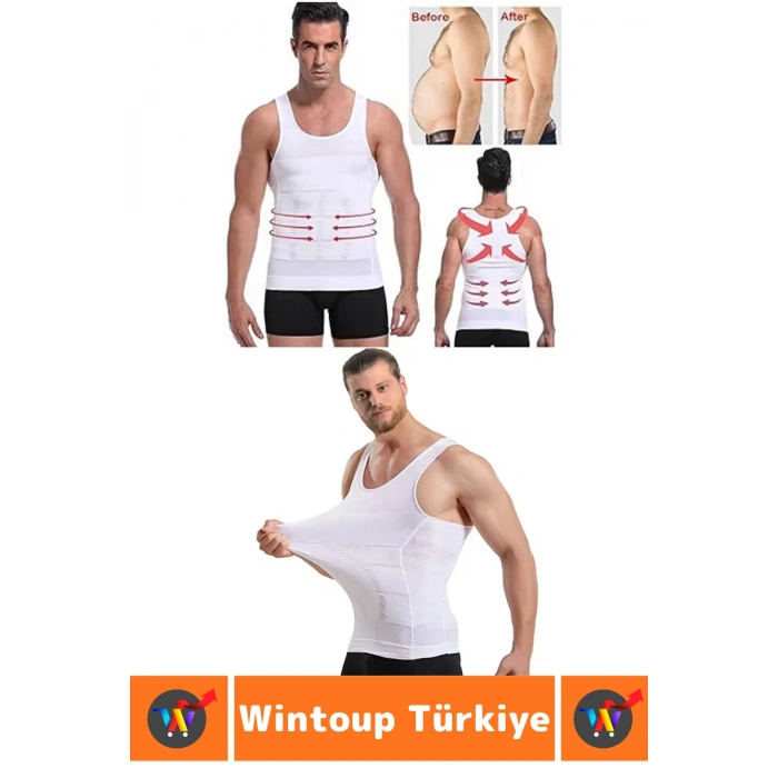 #Korse Kıyafet Altında Belli Olmaz Dik Duruşa Yardımcı Göğüs Karın Sıkılaştıran Erkek Korse 3lü SET