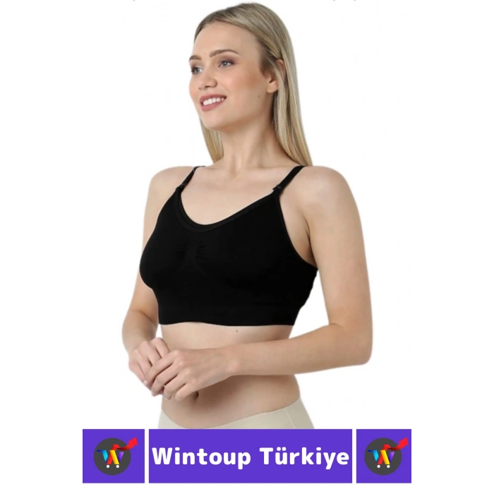 #EmzirmeSütyeni Klipsli Pamuklu Hamile Lohusa Dikişsiz Balensiz Desteksiz Emzirme Sütyeni 4lü SET