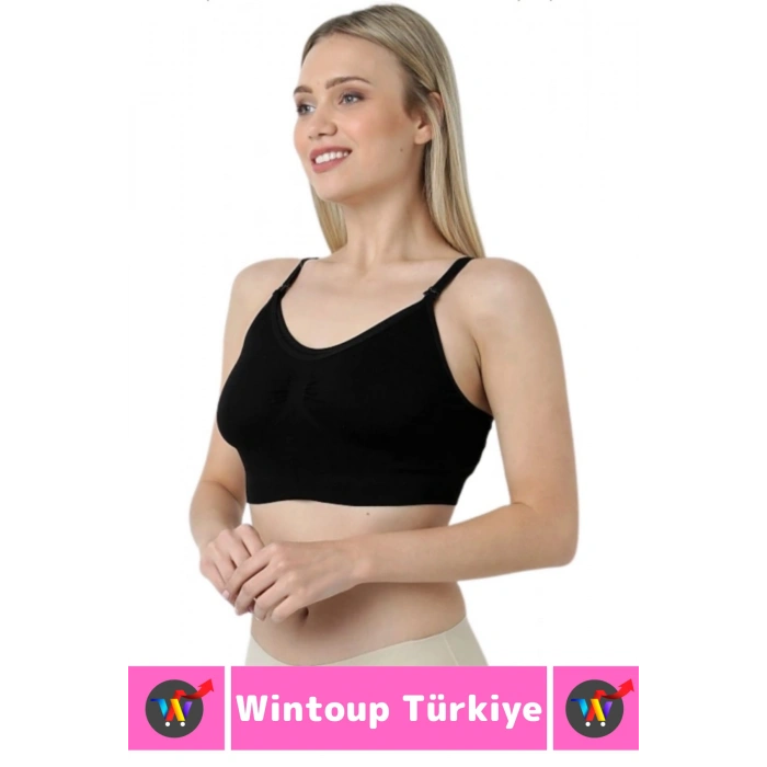 #EmzirmeSütyeni Klipsli Pamuklu Hamile Lohusa Dikişsiz Balensiz Desteksiz Emzirme Sütyeni 2li SET