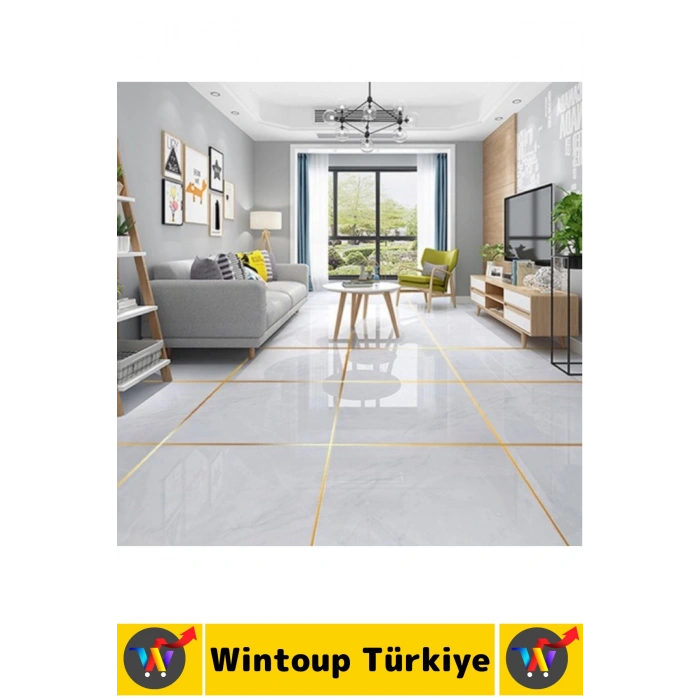 #Bant Kendinden Yapışkanlı Güçlü Su Geçirmez Karo Zemin Fayans Arası Şerit Derz Bant Goldi 2li Set