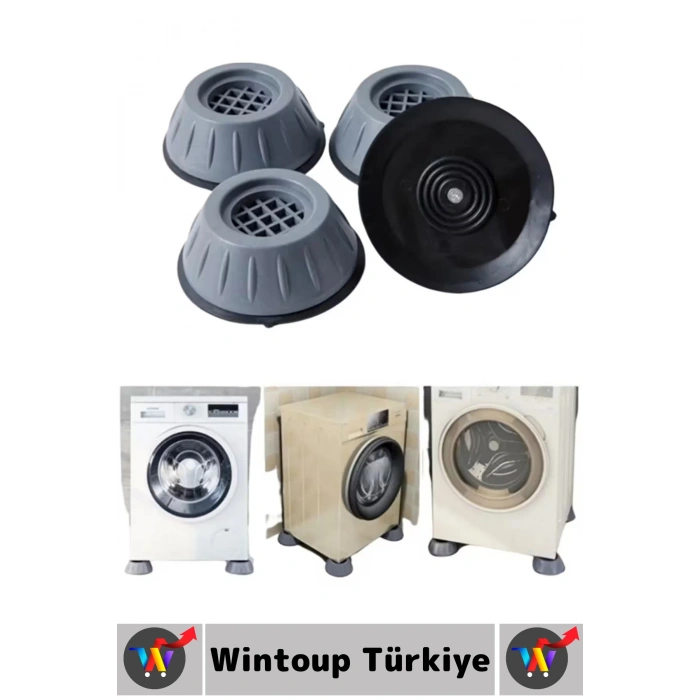 #TitreşimÖnleyici Kaydırmaz Ses Titreşim Önleyici Çamaşır Makinesi Mobilya Sabitleyici Ayak 16 Adet