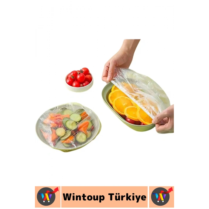 #TabakBonesi Hava Almaz Bozulma Önleyen Yemek Saklama Tazelik Lastikli Tencere Tabak Bonesi 200 Adet