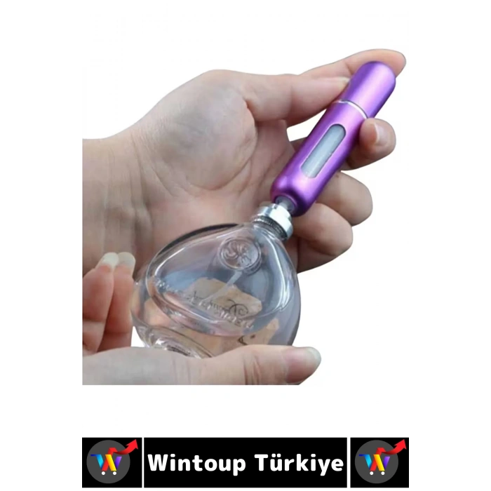 #ParfümŞişesi Sızdırmaz Kapaklı Doldurulabilir Pratik Çanta Boy Cep Parfümü Şişesi 5 ML X 10 Adet