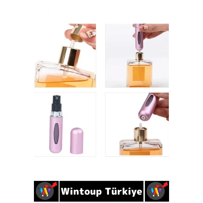 #ParfümŞişesi Sızdırmaz Kapaklı Doldurulabilir Pratik Çanta Boy Cep Parfümü Şişesi 5 ML X 10 Adet