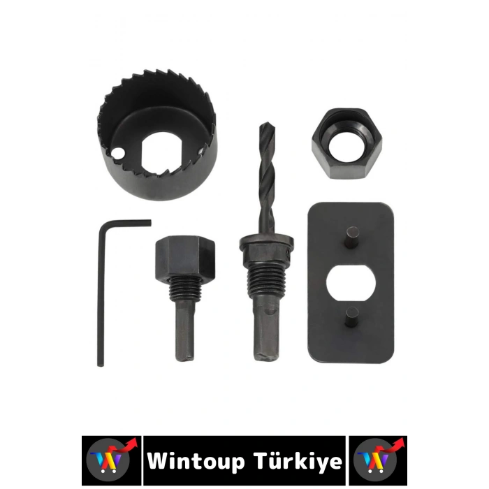 #PançSeti Dayanıklı Ağaç Kesme Testere Matkap Ucu Takımı Alçıpan Tavan Kesme 16 Parça PANÇ SETİ