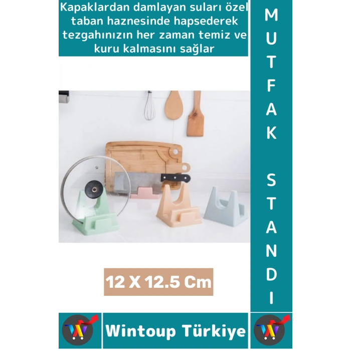 #MutfakStandı Özel Su Tutucu Hazneli Tabak Tencere Kapağı Kesme Tahtası Tutucu Pratik Mutfak Standı