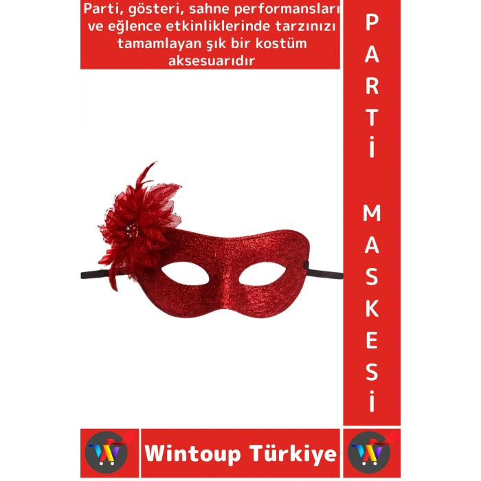 #PartiMaskesi Kostüm Davet Yılbaşı Cosplay Eğlenceli Balo Çok Şık Estetik Simli Tüylü Parti Maskesi
