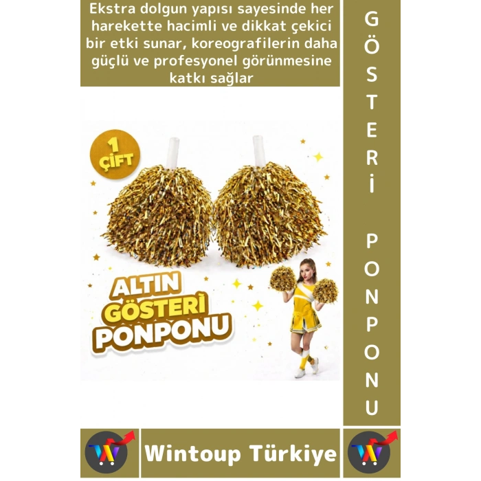 #Ponpon Hafif Esnek Okul Yıl Sonu Gösteri Etkinlik Tören Spor Dans Şık Ekstra Dolgun Ponpon 1 Çift