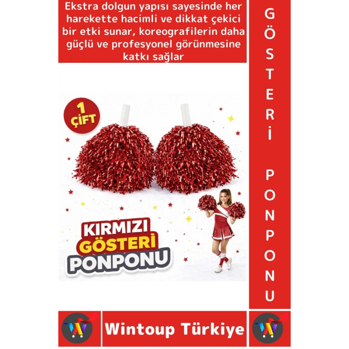 #Ponpon Hafif Esnek Okul Yıl Sonu Gösteri Etkinlik Tören Spor Dans Şık Ekstra Dolgun Ponpon 1 Çift