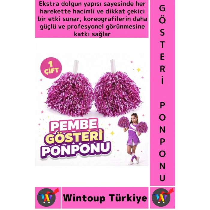 #Ponpon Hafif Esnek Okul Yıl Sonu Gösteri Etkinlik Tören Spor Dans Şık Ekstra Dolgun Ponpon 1 Çift